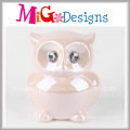 Children Toy Ceramic Money Bank Owl Shaped Piggy Bank